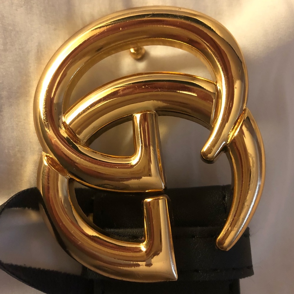 Gold bronze gg belt